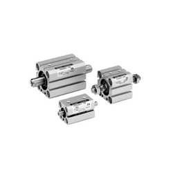 SMC CQSW Series, Compact Type Cylinder, non rot, Double Acting, Double Rod, CDQSWB16-10D