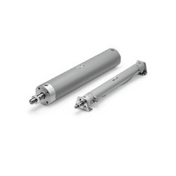 SMC CG1-Z Series Air Cylinder, Round Body, Double Acting, Single Rod, CDG1BA80-550Z