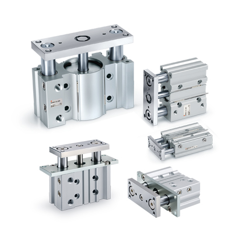 SMC MGP-Z Series. Compact Guide Cylinder, With Air cushion, MGPM20-175AZ