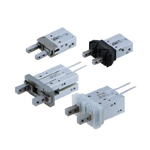 SMC MHZ2 Series Air Gripper, Parallel Opening, Closing Linear Guide Parallel Type, MHZ2-25S2E